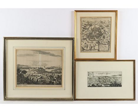 DREI STICHE MEXICO, "Portus Acapulco", 28 x 35 von de Grey (aus A.Montanus um 1671). "Mexico Regia et Celebris Hispaniae Nova