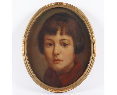 DIKEL-SALVIUS, Wilhelm (*1900), "Portrait eines Mädchens", Öl/Lwd., 26,5 x 23, R. 