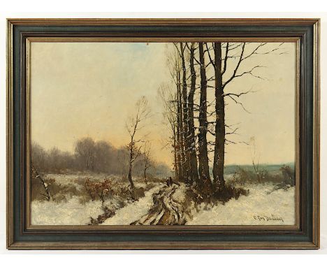 FEY, Carl Otto (1894-1974), "Wintertag im Bergischen", Öl/Lwd., 66 x 95, rest., unten rechts signiert, R. 