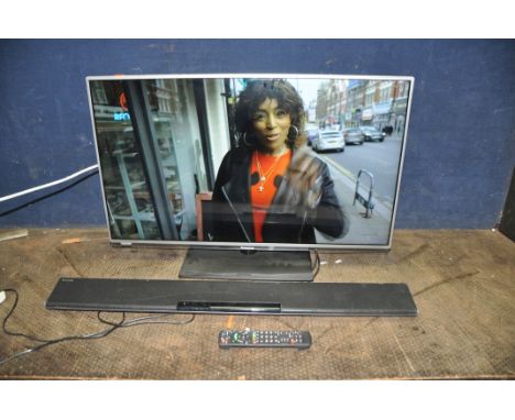 A PANASONIC TX-L39E6B 39in TV WITH REMOTE, and a Panasonic SU-HTB680 soundbar (both PAT pass and working) (2)