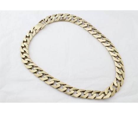 A 9ct H/M heavy gents curb chain, approx weight 537gms