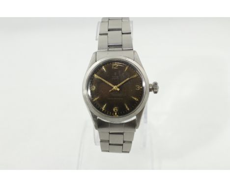 TUDOR - A 1950's/60's stainless steel TUDOR OYSTER Shock-Resisting manual-wind gents wristwatch, stainless steel Rolex/Tudor,