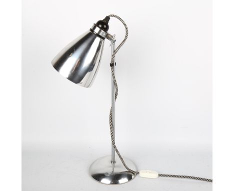 PETER  BOWLES for Original BTC, a desk lamp with adjustable aluminium shade, height 50cmGood overall condition 