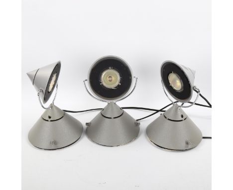 F A PORSCHE for ARTEMEDE, a set of 3 Litech Mikado post-modern spotlights, for wall or ceiling use, 1988, each with maker?s l