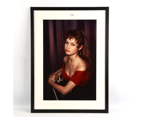 PHILLIPE HALSMAN (1906 - 1979), Brigitte Bardot, R-type colour print, by Magnum Press, further details verso and original sle