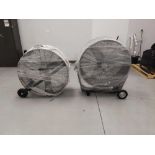 2 Large Fans with Wheels