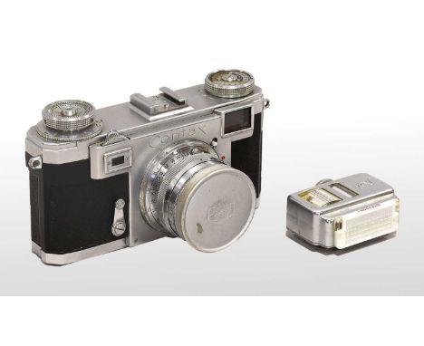 Zeiss Ikon Contax 11a Camera no. U2751 with Zeiss Opton Sonnar f2 50mm lens, in leather caseShutter does not fire correctly e