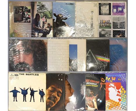 Pink Floyd LPs Relics, A Nice Pair, Atom Heart Mother, Ummagumma, Meddle, Dark Side Of The Moon, Wish You Were Here and The W