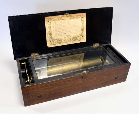 A Musical Box Playing Ten Mainly Religious Airs Probably By E. Karrer-Hoffmann circa 1882, Ser. No. 4025, Gamme No. [3 or 8]8