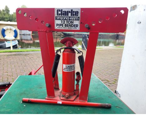 A Clarke "Strongarm" 12 ton hydraulic Pipe Bender. (1 item)