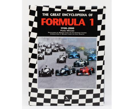 The Great Encyclopedia of Formula 1, 1950-2000, vol 1 and 2, by Pierre Menard, in protective slip. (1 item)