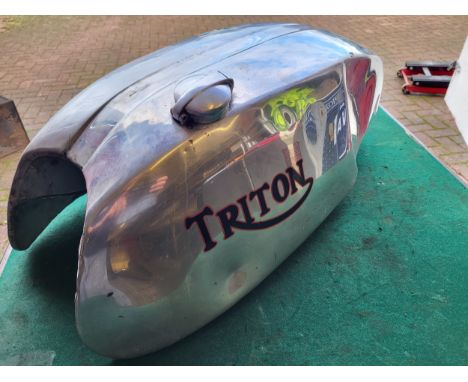 A "Triton" badged TT style fuel tank, for Norton featherbed frame. (1 item)