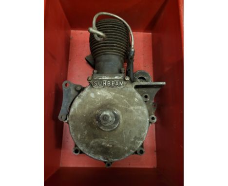 A Sunbeam SV Engine, 1924, 500cc. Serial Number 232/15784/S. According to the Marston Register, this would likely have been f