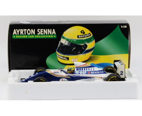 Minichamps, Ayrton Senna Racing Car Collection, scale 1:18 Williams Renault FW16, showcase, boxed. (1 item)