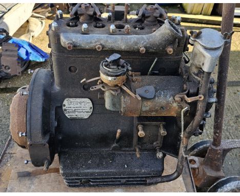 A Triumph Gloria 4 cylinder 10.80hp engine, c.1934/5, engine number GS12/634, trolley not included. (1 item)
