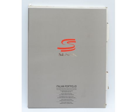Senna, Italian Portfolio, an Ayrton Senna foundation approved presentation of a3 size professional shots from his entire care