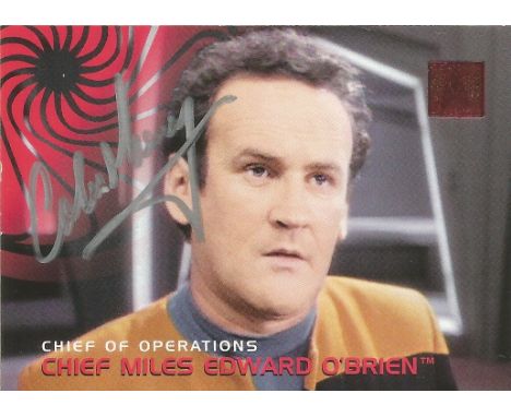 Star Gate. Colm Meaney Chief Miles Edward O Brien Handsigned Offical Star Gate Card. Card No 172. Good Condition, Well Sought