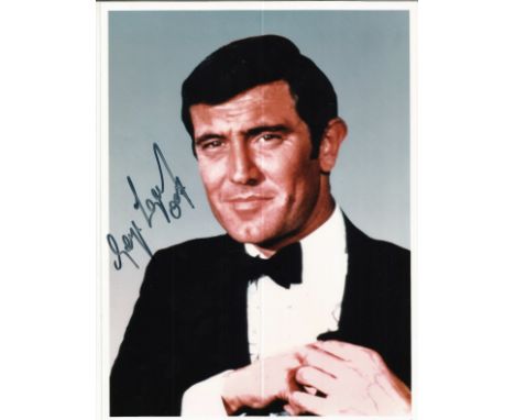 George Lazenby signed 10x8 James Bond colour photo. George Robert Lazenby is an Australian actor, martial artist and former m