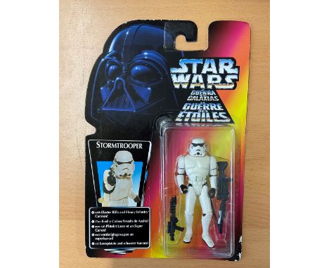 Star Wars, Stormtrooper miniature action figure, complete in the box. This packaging shows some signs of wear however this do