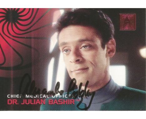 Star Gate. Alexander Siddig Dr Julian Bashir Handsigned Offical Star Gate Card. Card No 178. Good Condition, Well Sought Afte