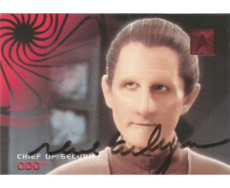 Star Gate. René Murat Auberjonois ODO, Chief Of Security Handsigned Offical Star Gate Card. Card No 176. Good Condition, Well