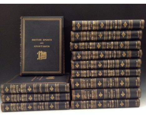 British Sports and Sportsmen, Sports & Sportsmen Ltd., London [1908-1933], limited edition 997/1000, folios, thirteen-volume 