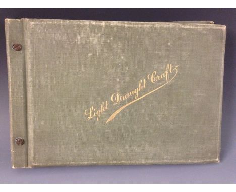 Maritime Interest - an early 20th century album/catalogue for light draught craft or steamers, pleasure and mercantile, conta