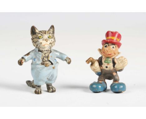 An early 20th century Austrian cold painted bronze model of the Beatrix Potter character 'Tom Kitten', height 3.8cm, together