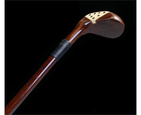 19th Century Sunday stick, the ivory capped stick above a tapering shaft, 88cm long