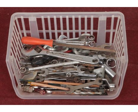 A collection of tools. Mainly spanners.  