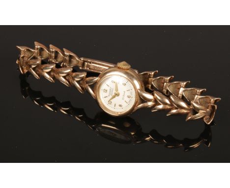 A ladies 9ct gold manual Rotary wristwatch.  