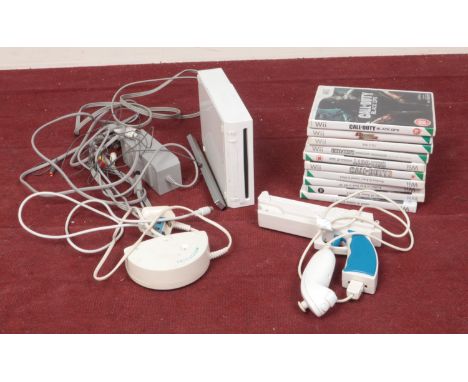 A Nintendo Wii console and collection of games.  Unsure if in working order.