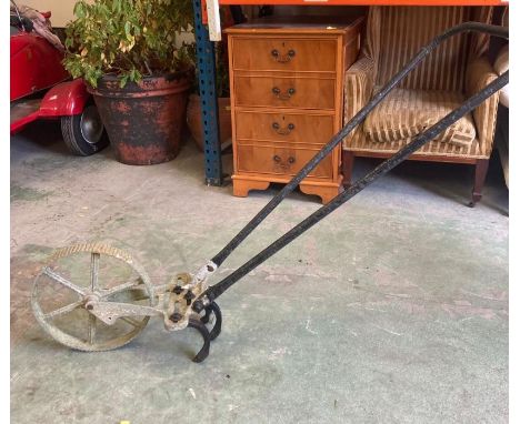 A vintage garden rotovator 