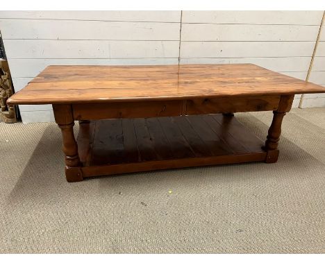 A large coffee table with shelf under (H47cm W152cm D80cm)