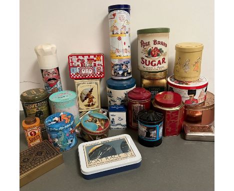 A selection of vintage advertising tins 