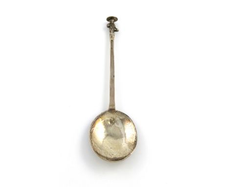 A Charles I West Country silver Apostle spoon, maker's mark C.R once in bowl and once on the stem, also with a mark of a cup 