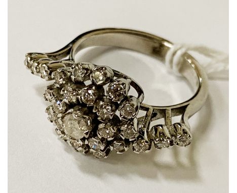 PLATINUM &amp; DIAMOND RING SIZE O/P