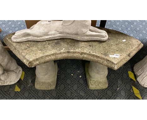 CONCRETE GARDEN BENCH