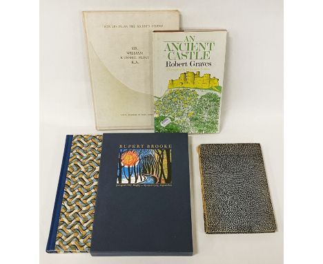 RUPERT BROOKE FOLIO BOOK ''SELECTED POEMS'' NUMBERED LTD EDITION WITH THREE FIRST EDITION BOOKS