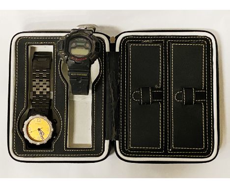 CASIO G SHOCK WITH A BEHARUS AUTOMATIC WATCH