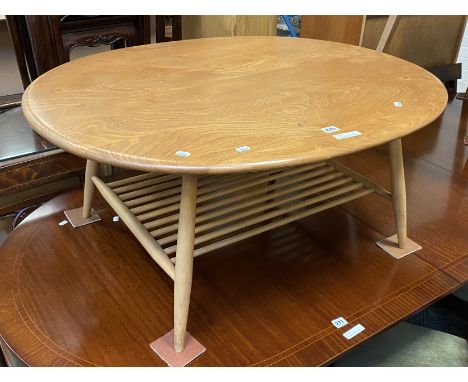 ERCOL OVAL COFFEE TABLE