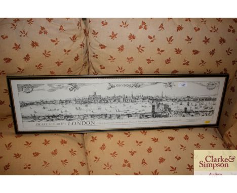 A print of "Shakespeare's London"