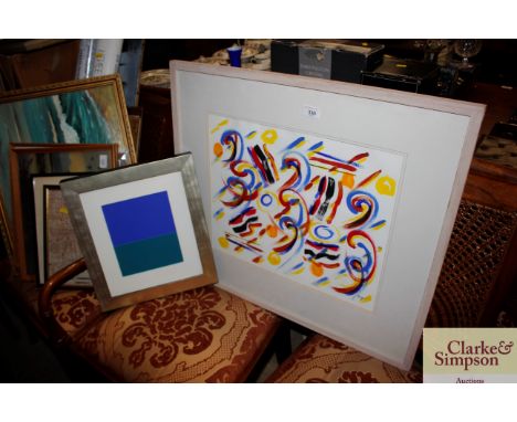 Tiger Robot, abstract study "Festival", and another "Day Series 2"
