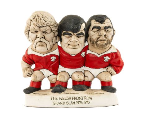 THE RUGBY UNION CLUB HOUSE: GROGG CARICATURE (WORLD OF GROGGS) LIMITED EDITION (66/500) TRIO OF GRAHAM PRICE, BOBBY WINDSOR &