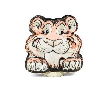 THE ADVERTISING CLUB HOUSE: OF MOTORING INTEREST AN ESSO 'TIGER HEAD' FUEL PUMP GLOBE, c.1960, plastic two part construction,