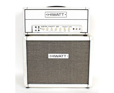 Hiwatt Custom Hiwatt 100 Signature Series Model CP103 guitar amplifier head for spares / repair; together with matching twin 