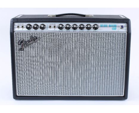 Fender '68 Custom Deluxe Reverb guitar amplifier, made in Mexico, ser. no. B-727428, with dust cover and foot switch 