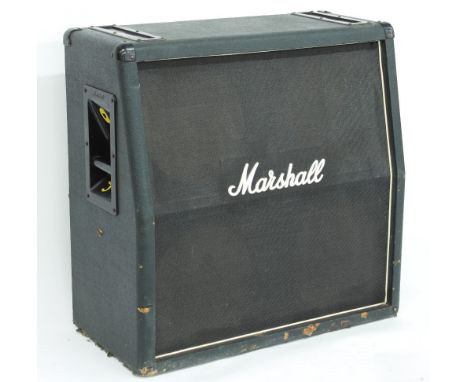 Marshall 1962 4 x 12 guitar amplifier cabinet, unloaded (no speakers), replaced front weave