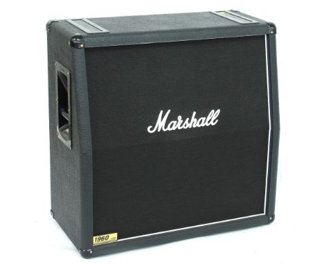 2008 Marshall 1960A 4 x 12 guitar amplifier speaker cabinet, dust cover