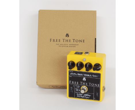 Free the Tone Quad-Arrow distortion guitar pedal, boxed